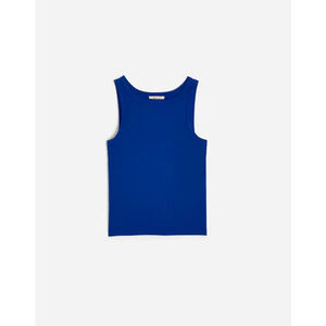 NWT Madewell (Re)generative Cotton Essential High-Neck Tank in blue XL NU844